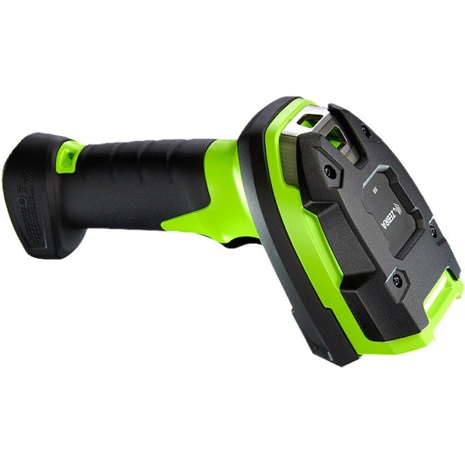 Zebra LI3678 Handheld Barcode Scanner - Wireless Connectivity - Industrial Green, Black