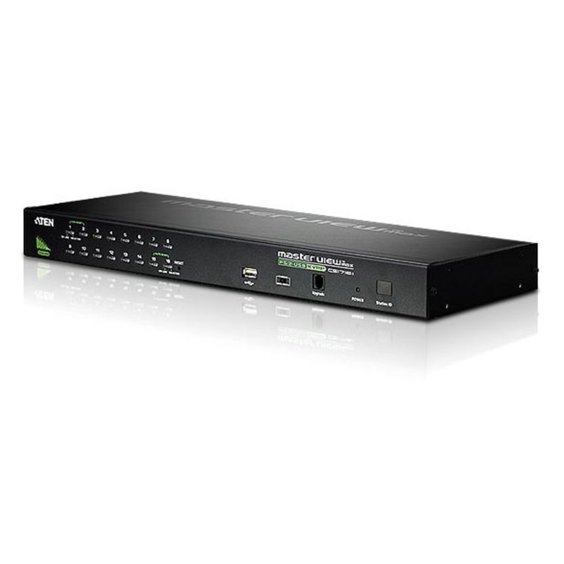 Aten 16-Port Ps/2-Usb Vga KVM Switch With Daisy-Chain Port And Usb Peripheral Support - [ Old Sku: Cs-1716A ]