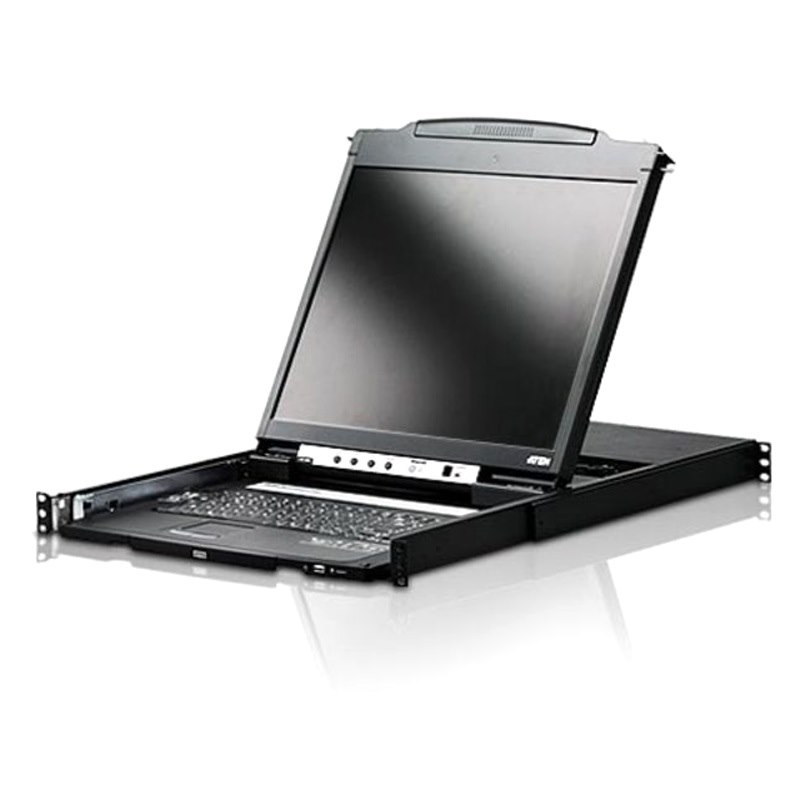 Aten Ps/2-Usb Vga Dual Rail 19" LCD Console With Usb Peripheral Support - [ Old Sku: Cl-5800Na ]