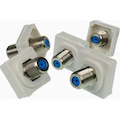 Digitek F Type To F Type Coupler (White)