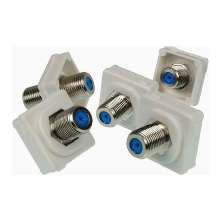 Digitek F Type To F Type Coupler (White)
