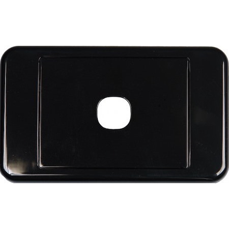 Digitek 1 Way Australian Style Wall Plate Black