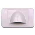 Digitek Bullnose Low Profile Wall Plate: White