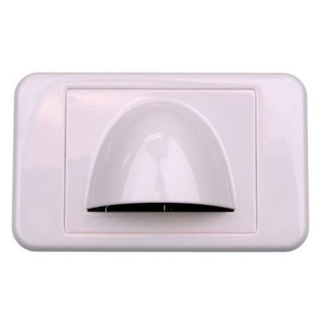 Digitek Bullnose Low Profile Wall Plate: White