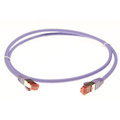 4Cabling 1.5M Cat 6A S/FTP LSZH Ethernet Network Cable. Purple