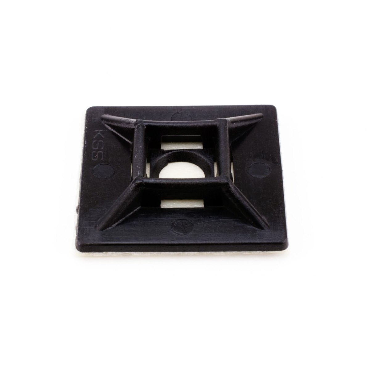 4Cabling Self Adhesive Mount 28 X 28MM X 4.8MM - Colour: Black | 100 PK