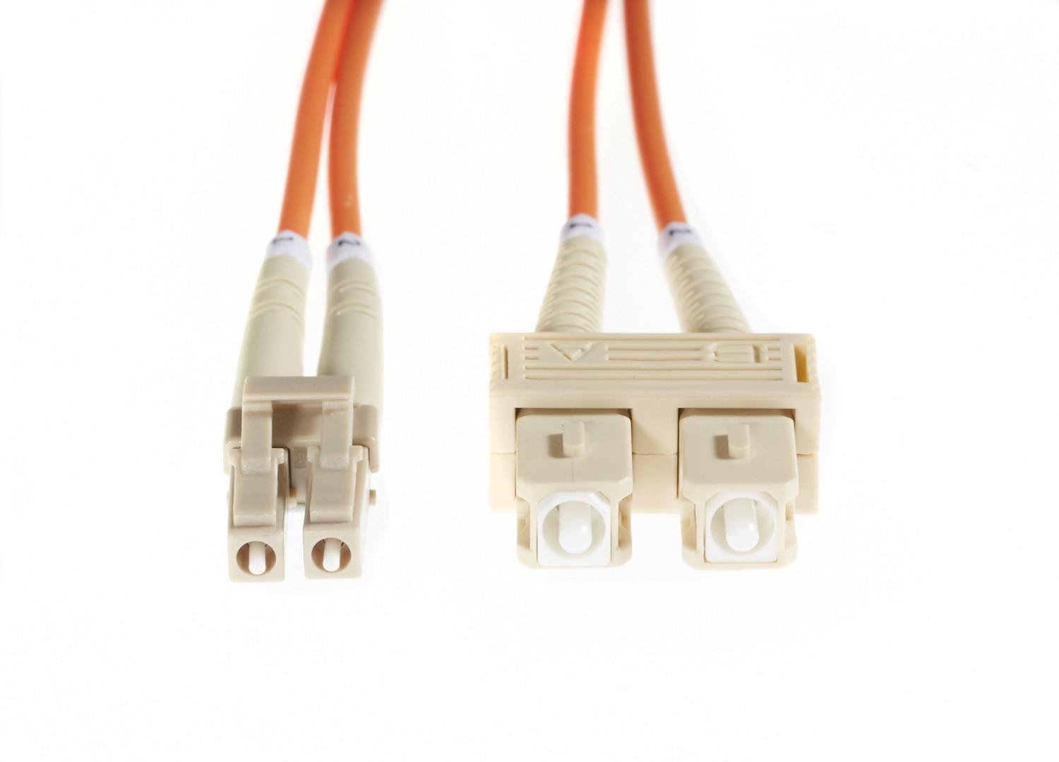 4Cabling 10M LC-SC Om1 Multimode Fibre Optic Cable: Orange