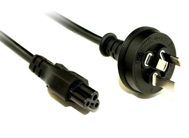 4Cabling Iec C5 Clover Leaf Style Appliance Power Cable Black 0.5M