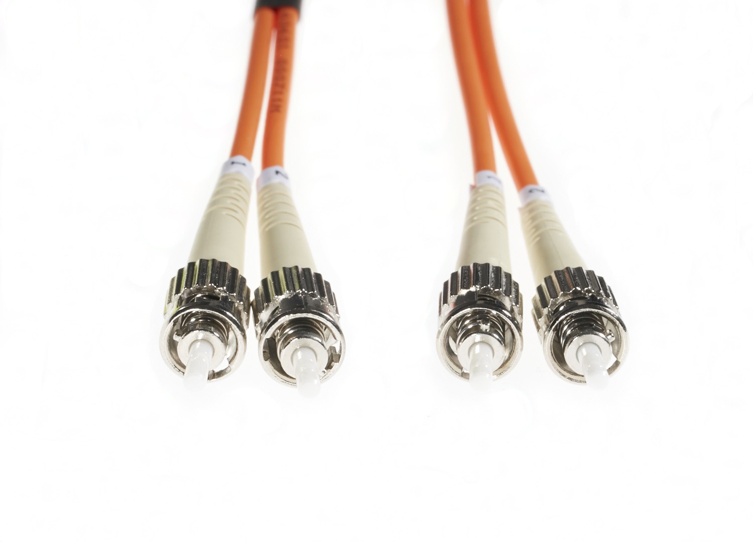 4Cabling 2M ST-ST Om1 Multimode Fibre Optic Cable: Orange