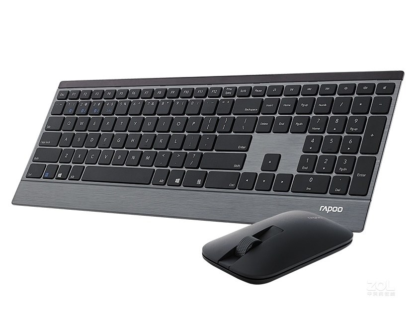 Rapoo 9500M Bluetooth & 2.4G Wireless Multi-Mode Keyboard Mouse Combo Black - 1300Dpi 4.5MM Ultra-Slim