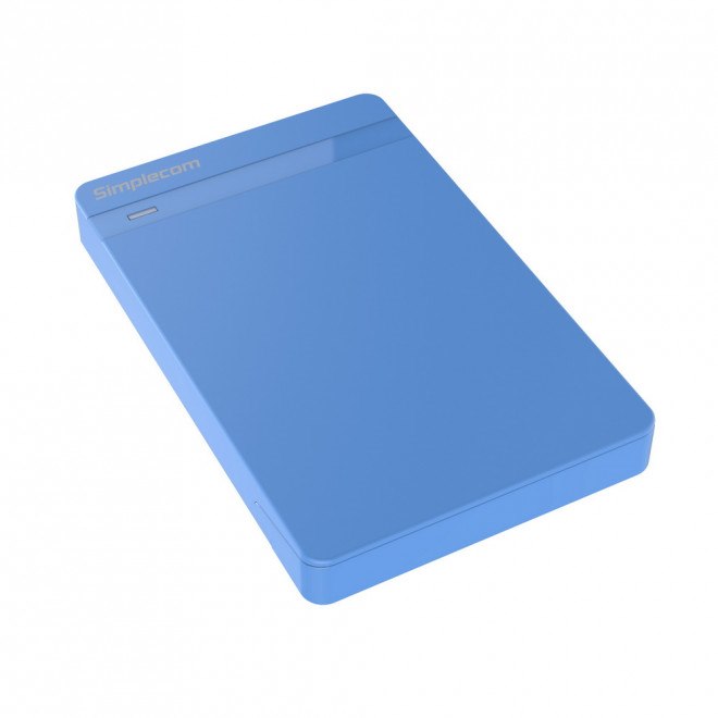 Simplecom Se203 Tool Free 2.5' Sata HDD SSD To Usb 3.0 Hard Drive Enclosure - Blue Enclosure