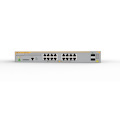Allied Telesis L2+ Switch With 16 X 10/100/1000T PoE Ports And 2 X 100/1000X SFP Ports, Au Power Cord