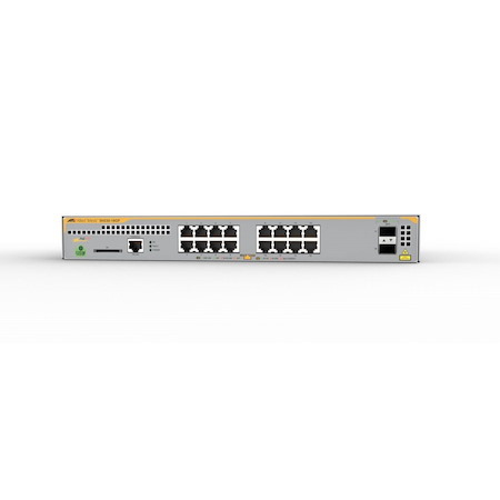 Allied Telesis L2+ Switch With 16 X 10/100/1000T PoE Ports And 2 X 100/1000X SFP Ports, Au Power Cord