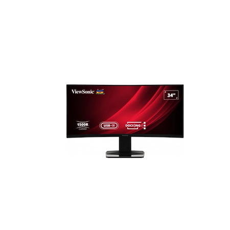 ViewSonic Project - ViewSonic 34' Curved 3440X1440 Business Education Usb-C Dock, 90W Charger,Ethernet, FreeSync, SPK, VDisplay, Has, Superclear Va, Monitor