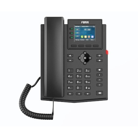 Fanvil X303W Enterprise Ip Phone, 2.4-Inch Color Screen, 4 Sip Lines, 6-Party Conferencing, HD Audio, Built-In 2.4GHz & 5GHz Wi-Fi, External PS