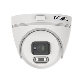 Ivsec Turret Ip Camera, 4MP, 2.8MM Fixed Lens, 25FPS, Poe, Ip66, 30M Ir, Mic