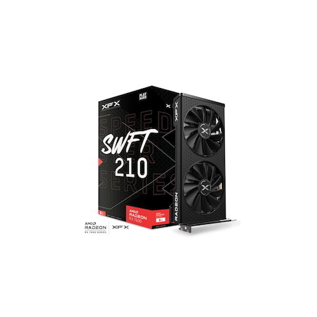 XFX Speedster SWFT210 Amd Radeon RX 7600 Core Gaming Graphics Card With 8GB GDDR6 Hdmi 3xDP, Amd Rdna™ 3 (RX-76PSWFTFY)