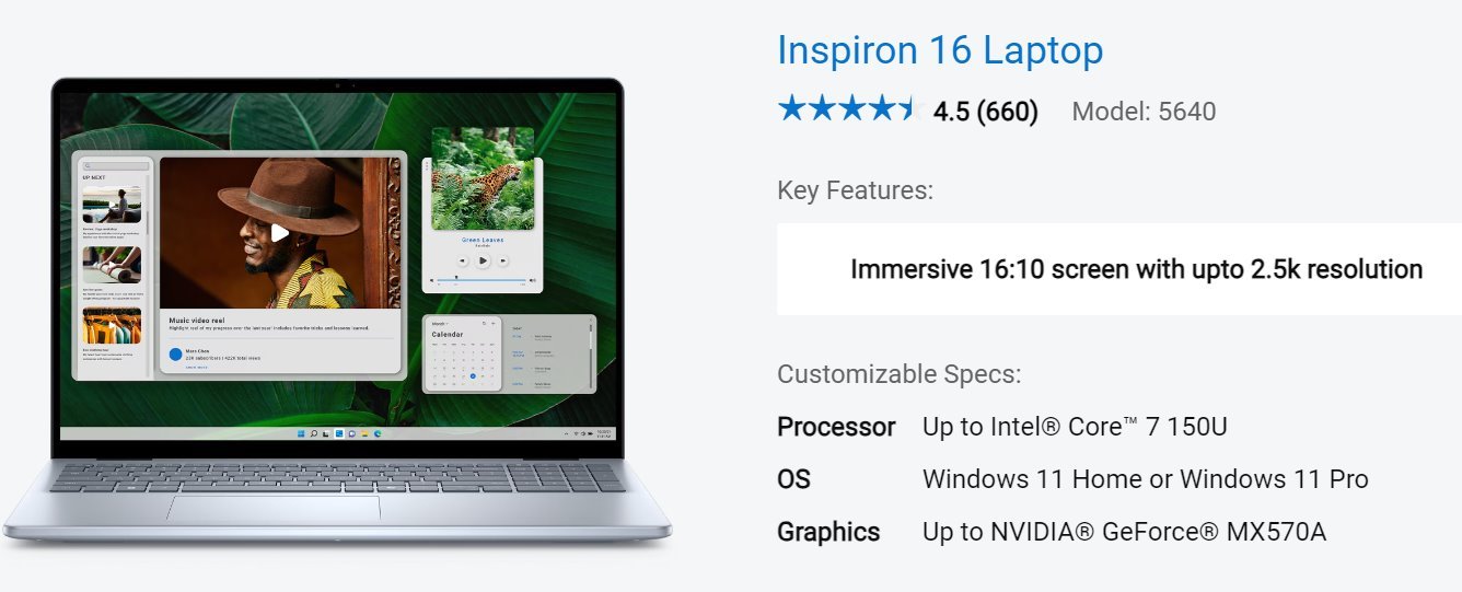 Dell~Inspiron 16 5640