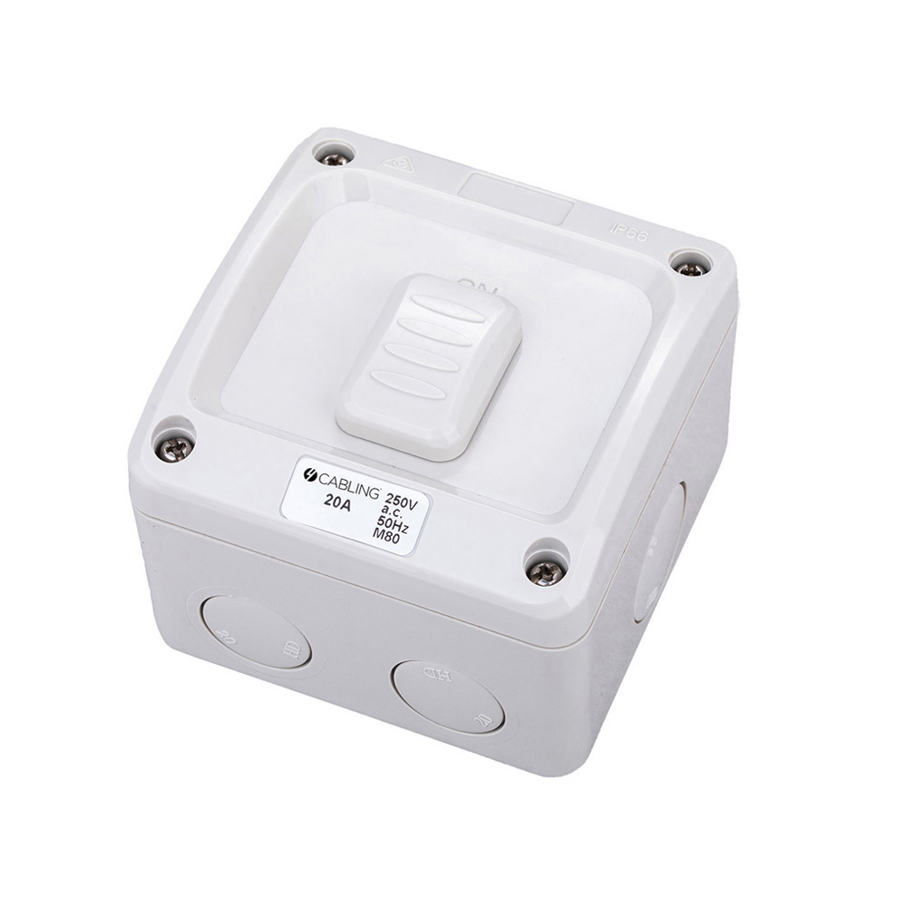 4Cabling 4C | Weatherproof Single Switch 1 Pole 2Way Ip66 250V 20A