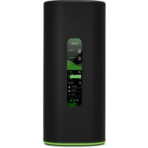 Ubiquiti Amplifi Alien Mesh Router - Wi-Fi 6 - 4X Gigabit Ethernet Ports On Router, Touch Screen Display, 5 GHz 8X8 WiFi 6 Radio, 2Yr Warr