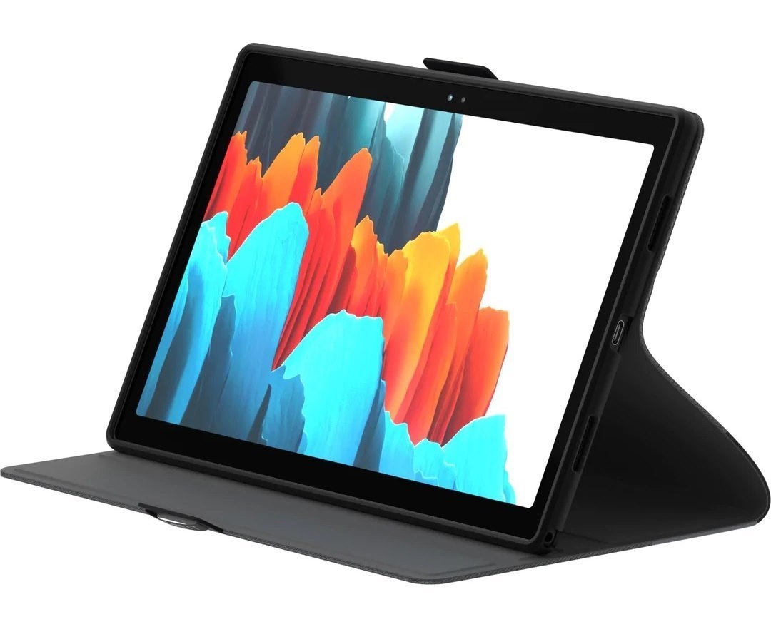 Cygnett TekView Samsung Galaxy Tab A8 (10.5') Case - Black (Cy4012tekvi),360° Protection, Multiple Viewing Angles, Magnetic Close Tab, Slimline