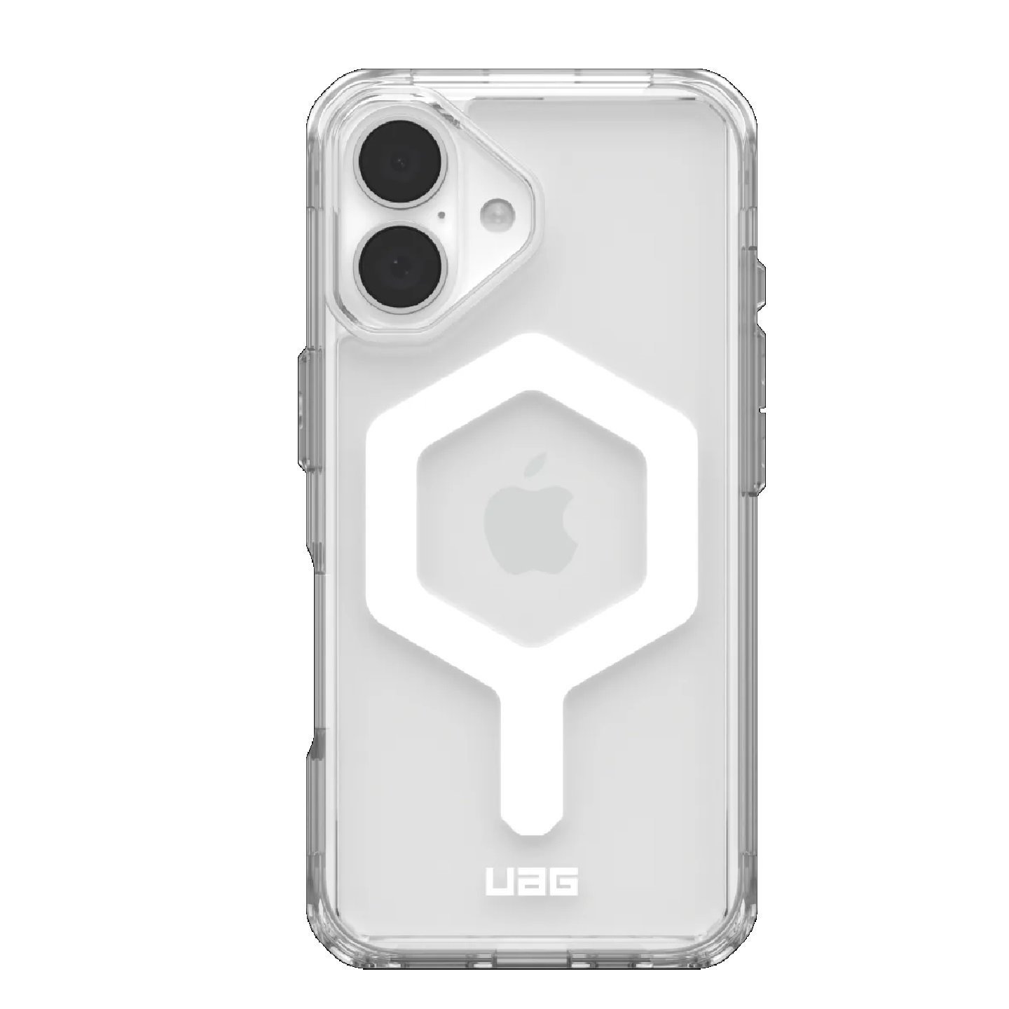 Uag Plyo MagSafe Apple iPhone 16 Plus (6.7') Rugged Case - Ice/White (114479114341), 16FT. Drop Protection (4.8M), Armored Shell, Air -Soft Corners