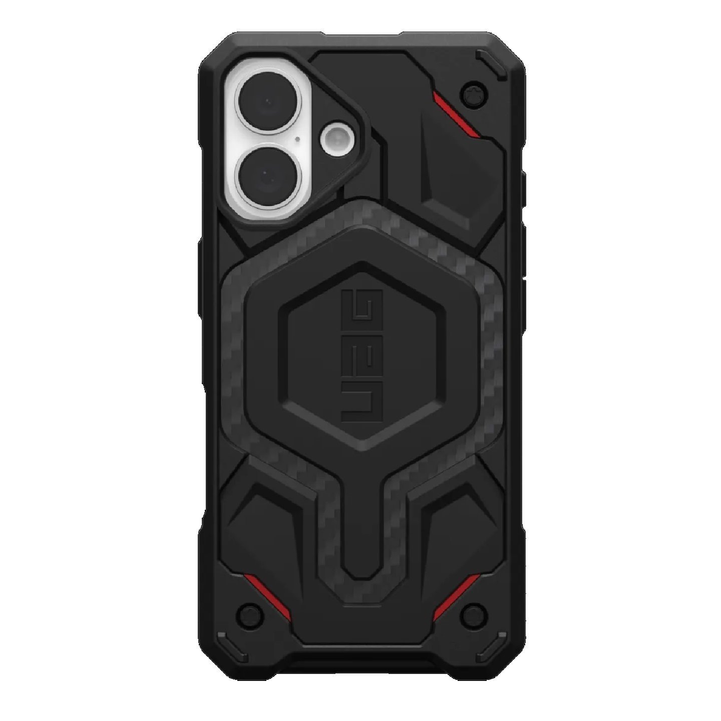 Uag Monarch Pro Kevlar Apple iPhone 16 (6.1') Rugged Case - Kevlar Black (114458113940), 25FT. Drop Protection (7.6M), Built-In Magnet For MagSafe