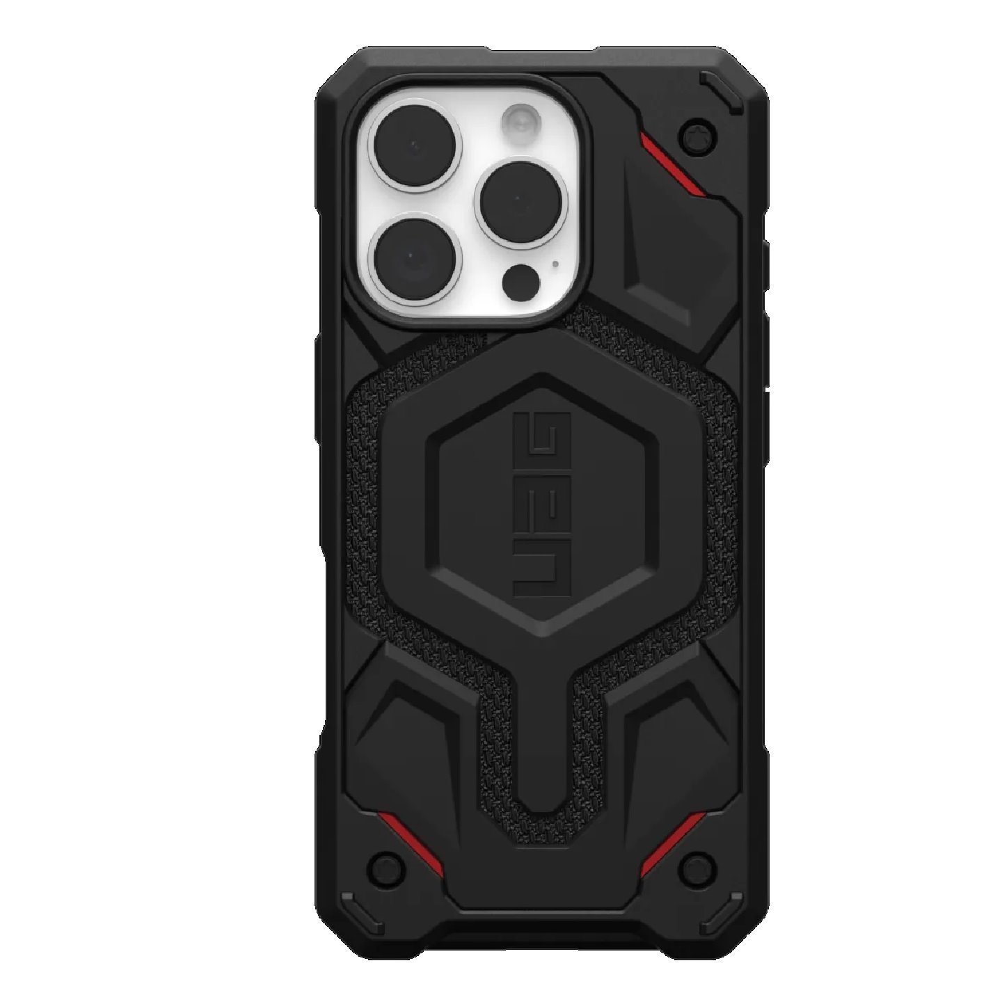Uag Monarch Pro Kevlar Apple iPhone 16 Pro (6.3') Rugged Case - Kevlar Black (114456113940), 25FT. Drop Protection (7.6M), Built-In Magnet For MagSafe