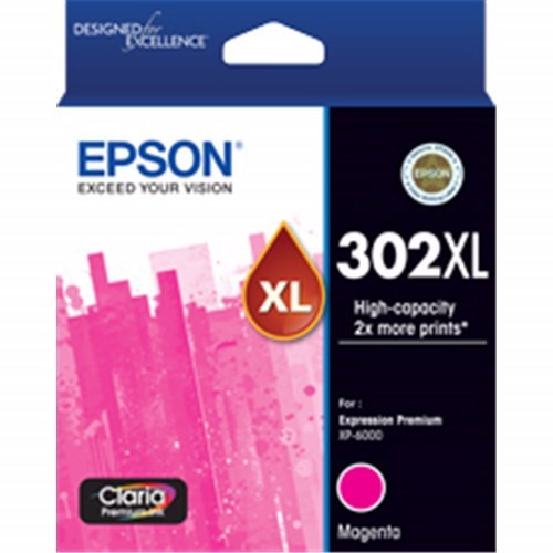 Epson Claria Premium 302XL Inkjet Ink Cartridge - Magenta Pack