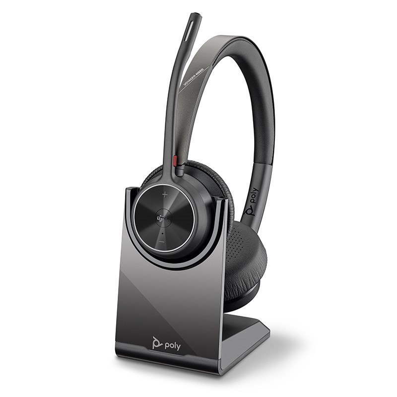 Poly HP Poly Voyager 4320 Oth Wireless MS Stereo Headset W/Charging Stand, BT700 Dongle , Usb-A