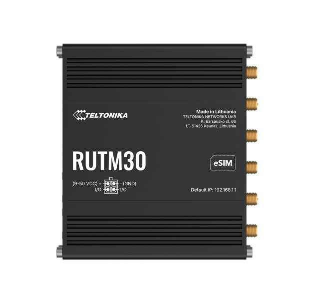 Teltonika Rutm30 Compact 5G Router, 5G Dual Sim Cellular, 2 Gigabit Ethernet Ports, Dual-Band Wi-Fi, Backward Compatible With 4G, Psu Included