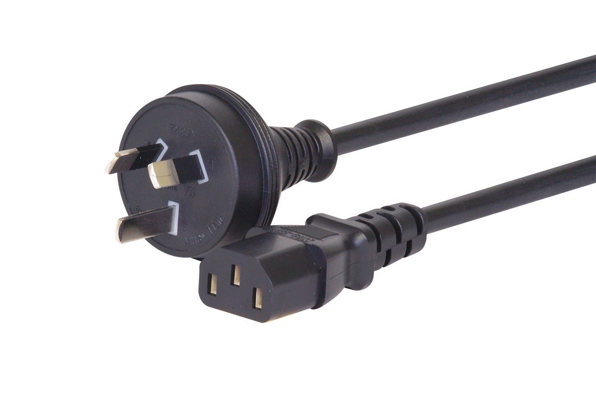 Comsol 1MTR Mains Outlet Power Cable 3Pin Aus(M) - Iec-C13(F)