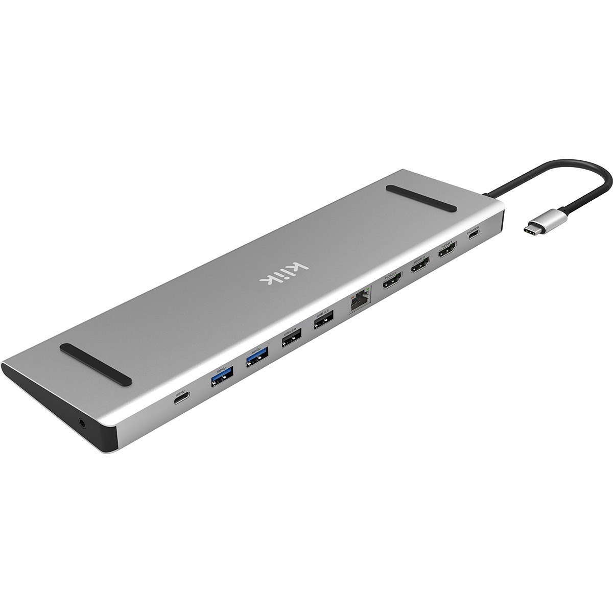 Klik Usb-C Windows Laptop Stand & Triple 4K Hdmi Multi-Port Adapter