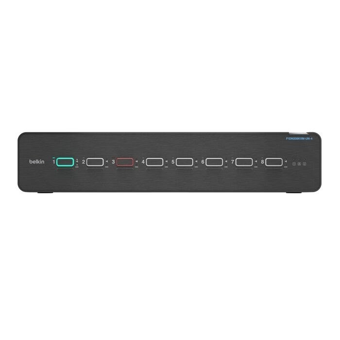 Belkin 8-Port 2 Head Dp/Hdmi Universal SKVM W/Cac PP4.0 , 3YR WTY