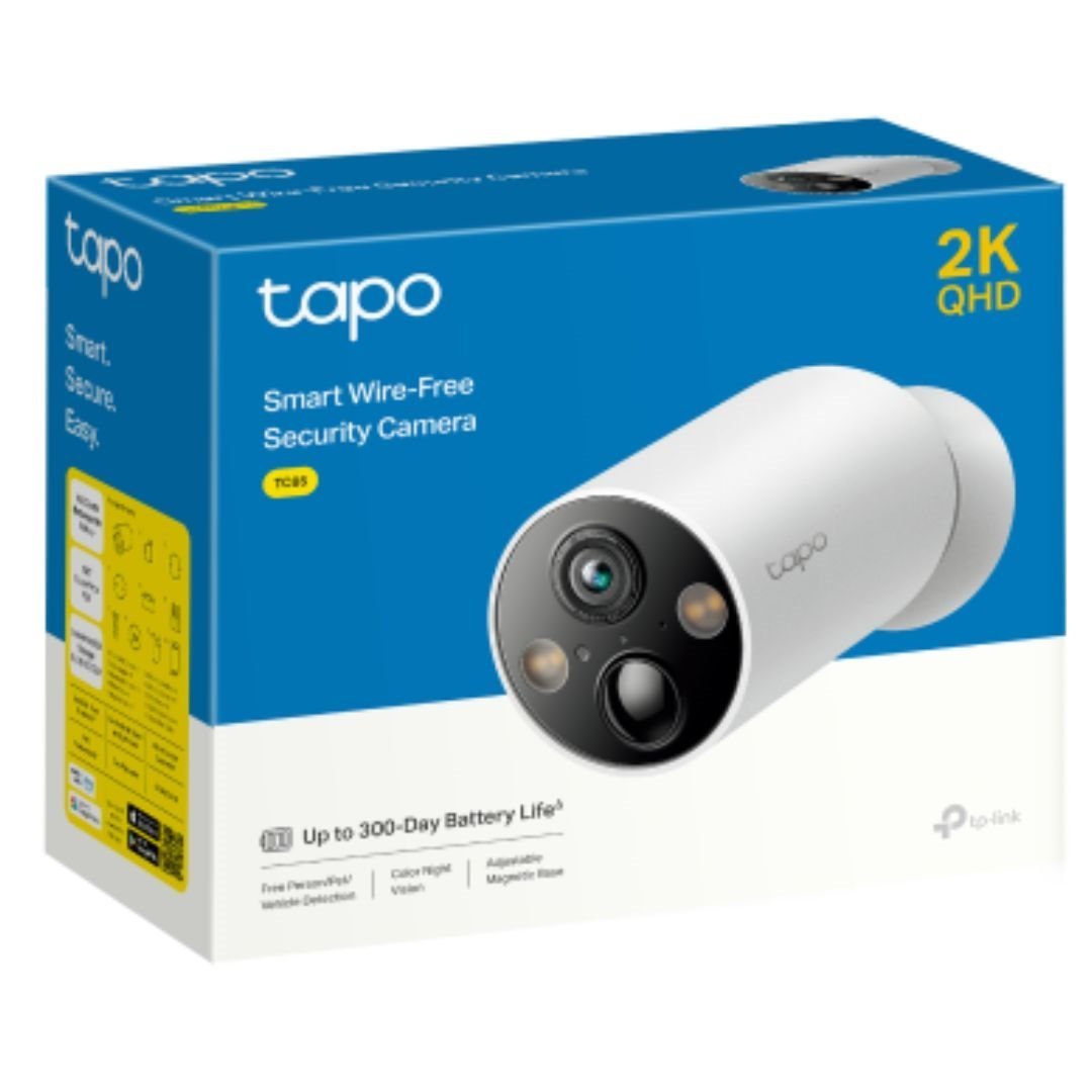 Tp-Link Tapo Smart Wire-Free Security Camera, 2K QHD, Colour Night Vision, Ip66, 1YR
