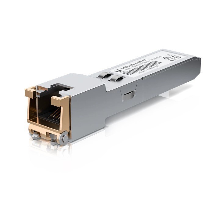 Ubiquiti SFP To RJ45 Transceiver Module, 1GBPS, 100M Distance, 1YR