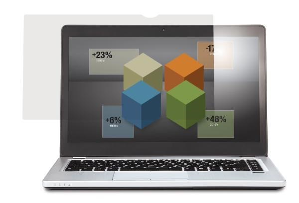 3M Anti-Glare Filter, 13.3", 16:9, Anti-Glare, For Raised Bezel,Touch Compatibility, Matte-to-Matte, Slide Mounts, Adhesive Strips