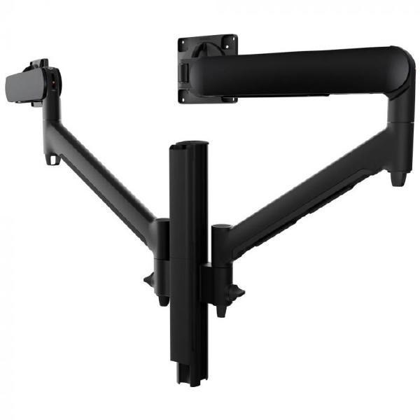 Atdec Awms-2-D40 Dual Dynamic Monitor Arms On 400MM Post. Max Load: 8KG, C-Clamp Desk Fixing, Vesa Up To 100X100. Black.