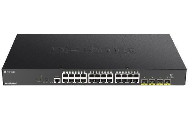 D-Link 28-Port 10-Gigabit Smart Managed PoE Switch With 24 PoE And 4 (10G) SFP+ Ports