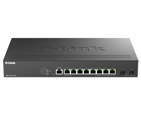 D-Link 8-Port Multi-Gigabit Smart Switch With 8 (2.5G) Base-T PoE And 2 (10G) SFP+ Ports