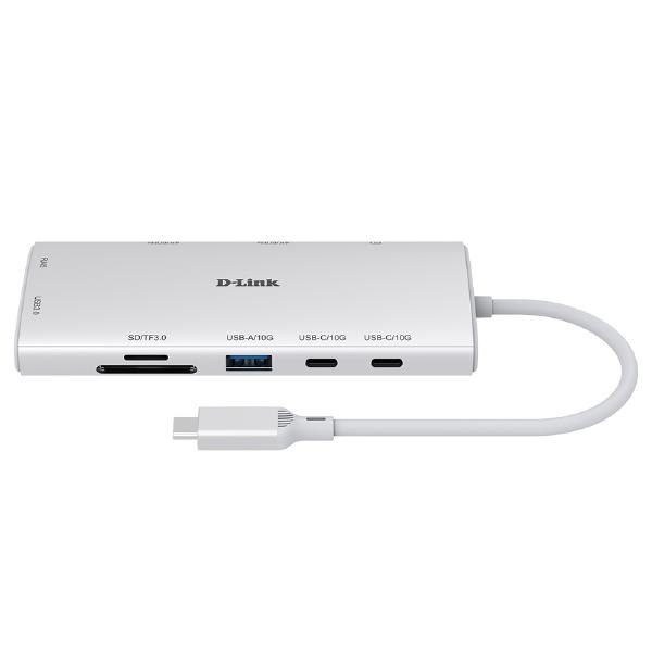 D-Link Dup-A01, 10-Port 10-In-1 Multi-Function Usb-C Hub With Dual 4K Hdmi Ports