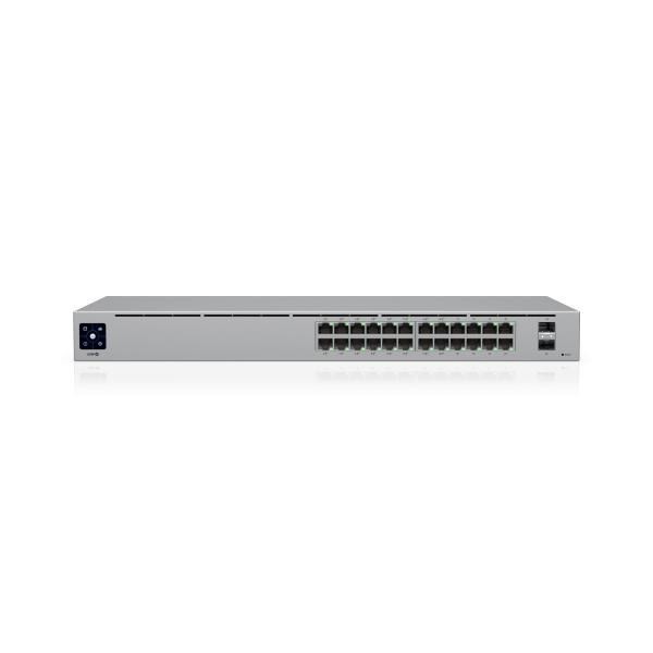 Ubiquiti Usw-24-Poe UniFi Standard PoE 24-Port Switch, Layer 2, 16X Gbe PoE+ Ports, 8X Gbe Ports &Amp; 2X 1Gb SFP Ports, 95W Budget