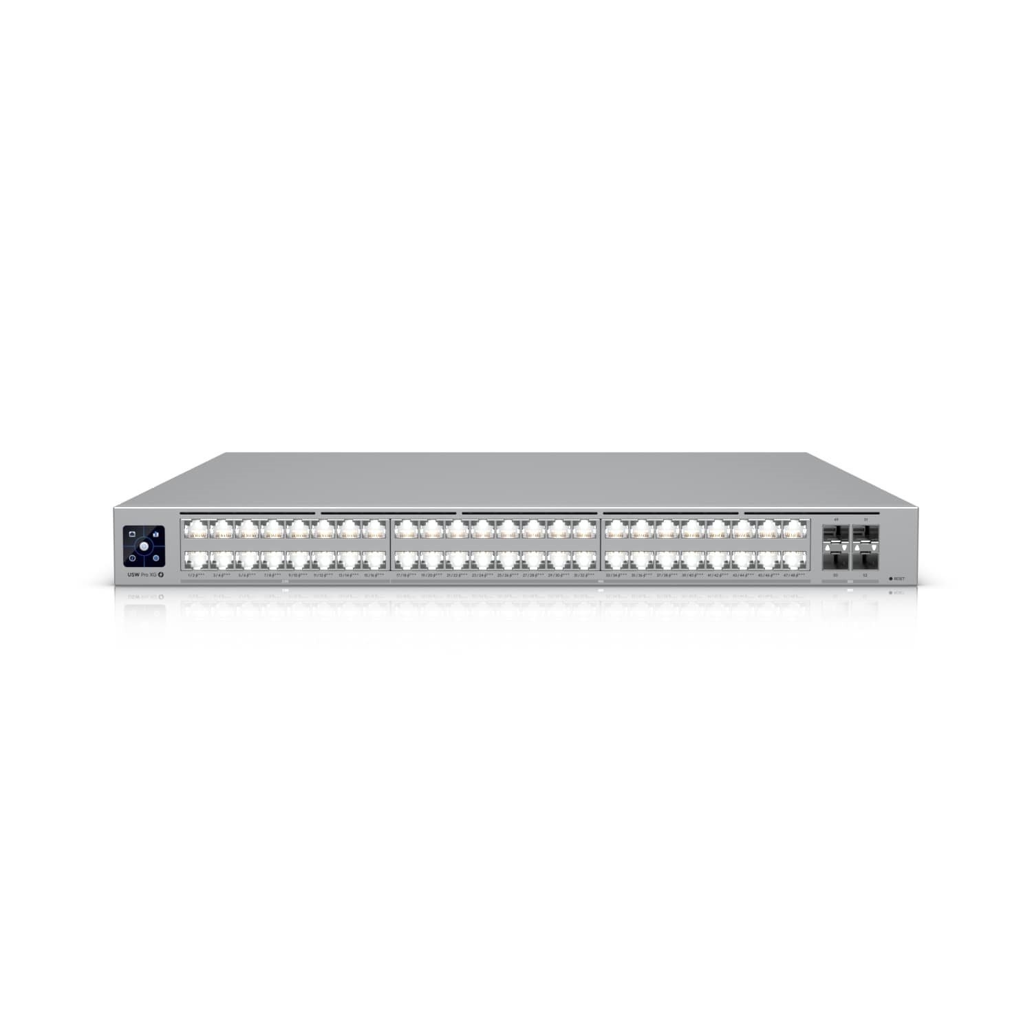 Ubiquiti UniFi Switch Pro XG 48 Poe, (16)2.5 GbE PoE+++ (32)10 GbE PoE+++,(4)25G SFP28, 1Y