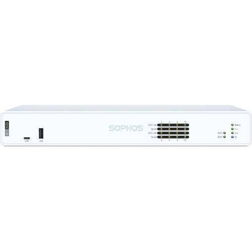Sophos XGS 138 Security Firewall Appliance, Desktop, FW 19.1G, TP 4.75G, VPN 6.6G, 4x1GbE, 2x2.5GbE, 2x10Gb SFP+.