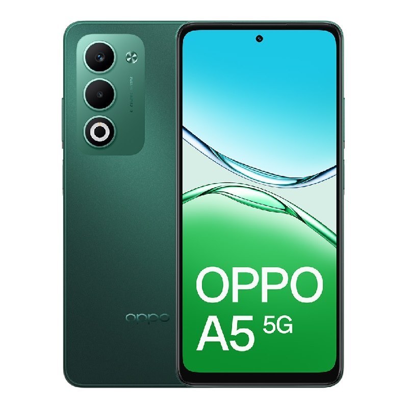 Oppo A5 5G 128GB - Aurora Green (Cph2735au Green)*AU Stock*, 6.67', HD+, 120Hz, 4GB/128GB, 50MP/8MP, Dual Sim, 6000mAh, 2 Years Warranty