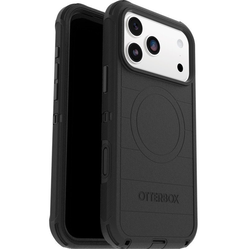 OtterBox Defender Pro MagSafe Apple iPhone 17 Pro (6.3') Case Black - (77-98380), Drop+ 7X Military Standard, Raised Edges, 7 Years Warranty