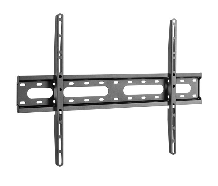 Brateck KL31-46F Super Economy Fixed TV Wall Mount, Fit Screen Size: 37'-80' Up To 45 KG, Fine Texture Black, 635X420X27MM (New)