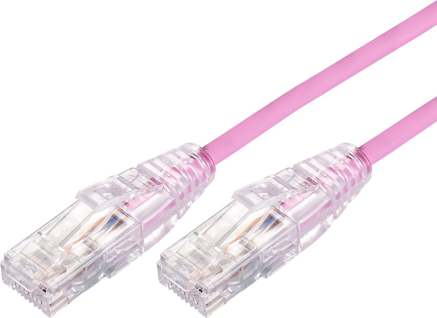 Comsol 0.5M 10GbE Ultra Thin Cat 6A Utp Snagless Patch Cable LSZH (Low Smoke Zero Halogen) - Pink