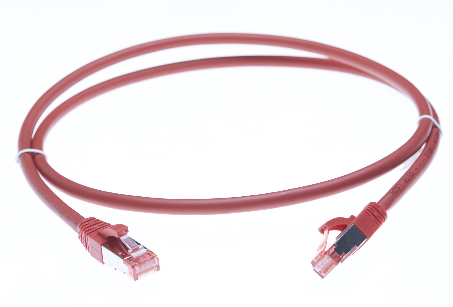 4Cabling 5M Cat 6A S/FTP LSZH Ethernet Network Cable: Red