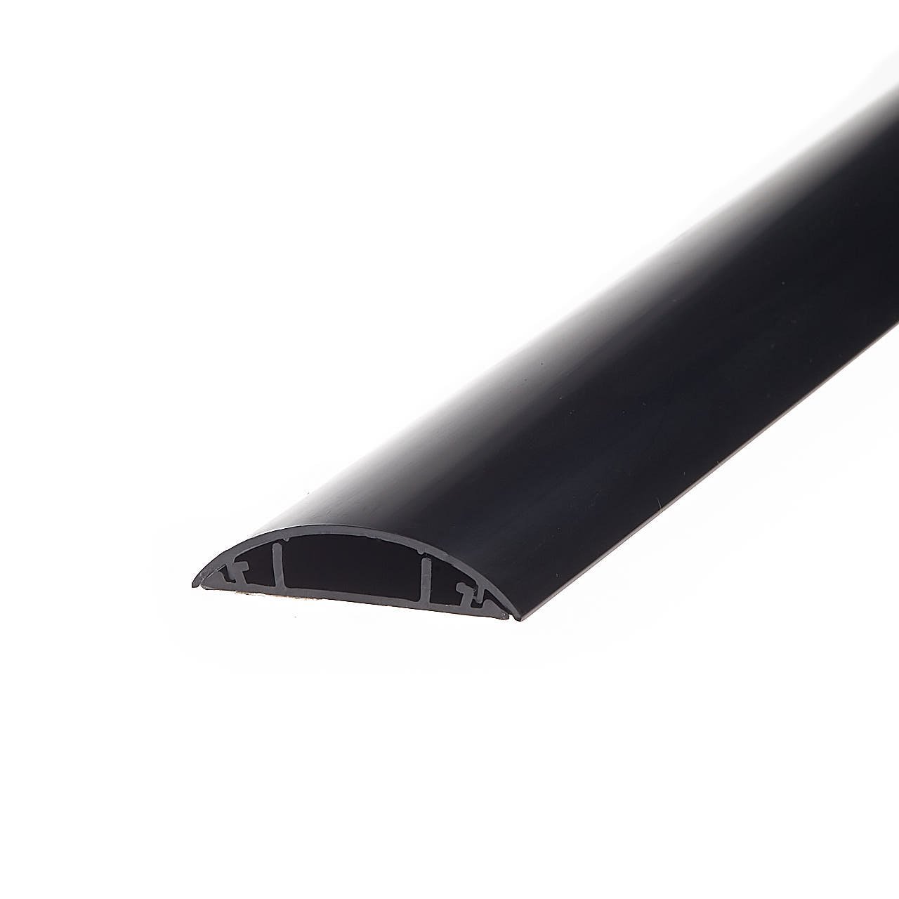 4Cabling Cable Cover - 60MM X 13MM X 2M: Black